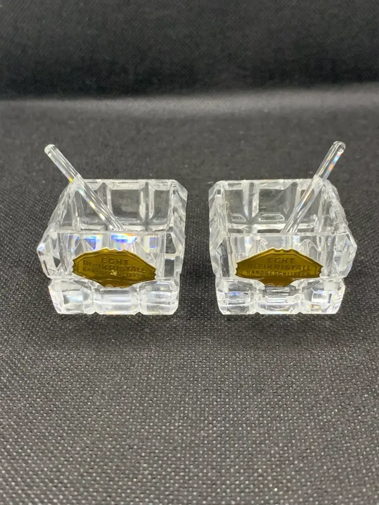 Set Poivre & Sel en Cristal – Signé Moreau Frères | Objets d’art
