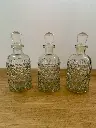 Ensemble de trois flacons à parfum