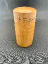 Boîte cylindrique en bois avec bouteille à encre Waterman
