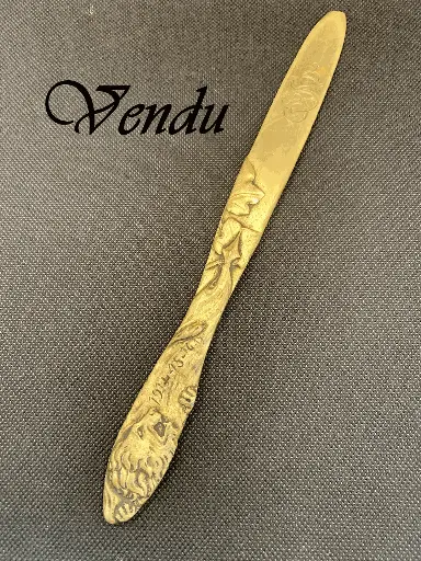 Coupe-papier commémoratif en bronze (1ère guerre mondiale)